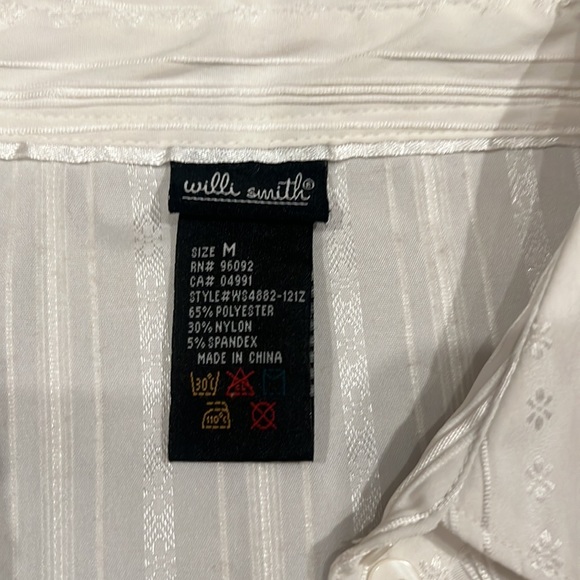 Willi smith cream vintage button blouse 90s style - Picture 2 of 4